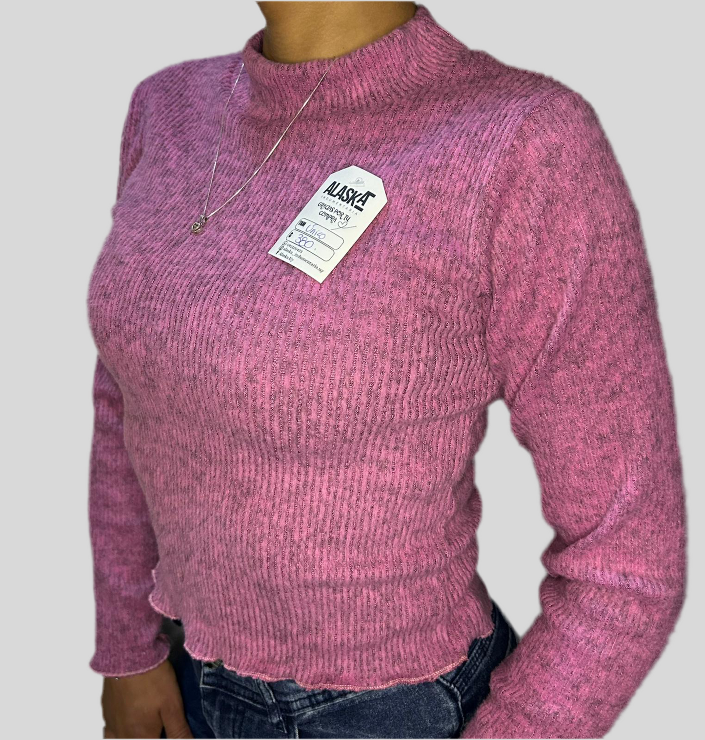 Media Polera de Lanilla Alicrada