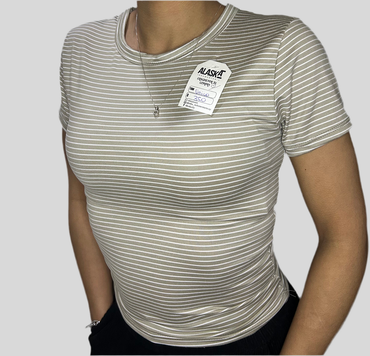 Remera básica a rayas